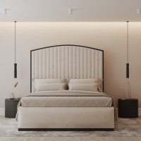 Curvo Metal Bed